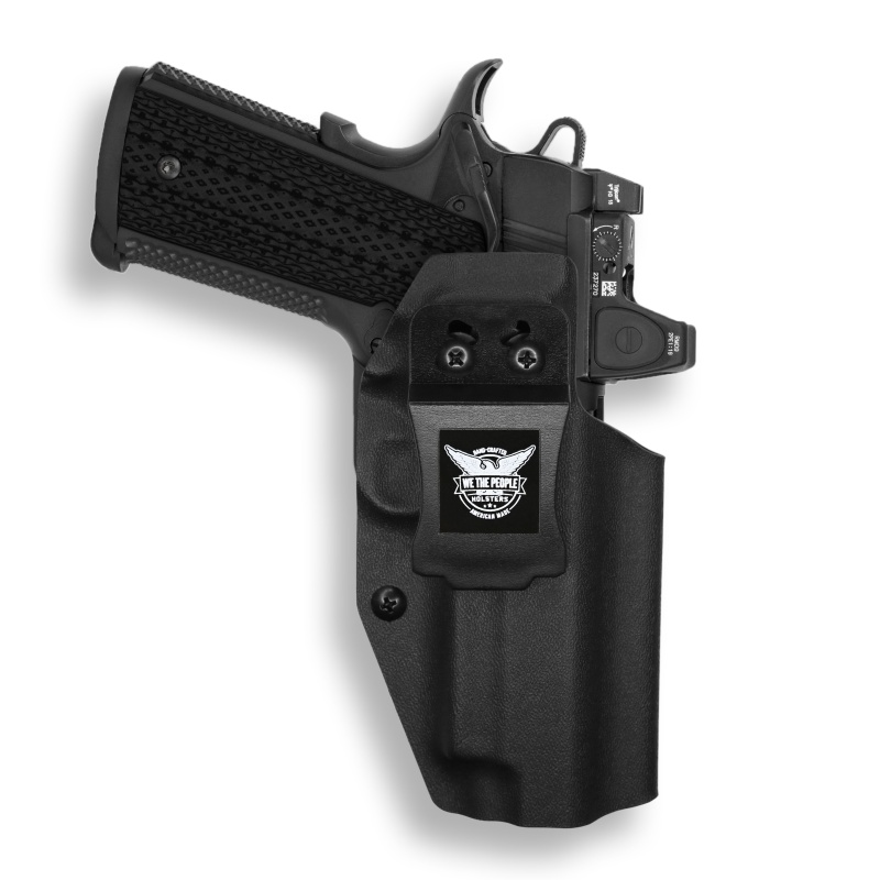1911 4" Commander 45Acp Railed Red Dot Optic Cut Iwb Holster