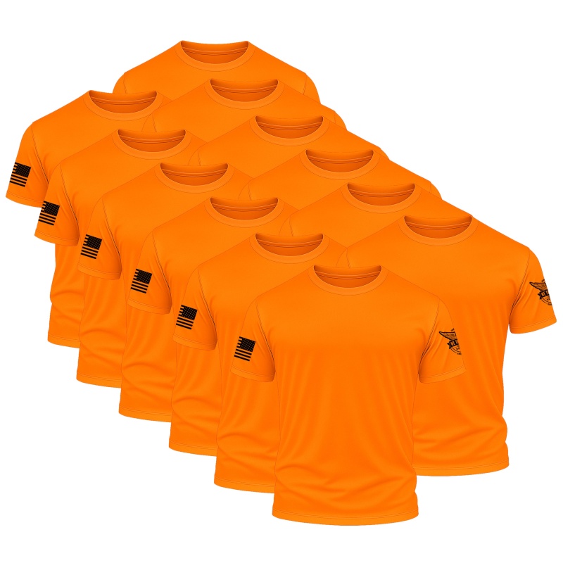 Hi Vis Orange Performance Shirt Bundle (12 Pack)