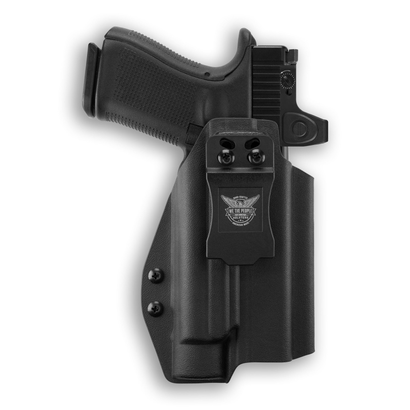 Glock 19 Mos With Streamlight Tlr-1 Hl-X Light Red Dot Optic Cut Iwb Holster