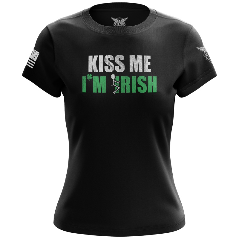 Kiss Me, I'm F'n Irish Women's Short Sleeve Shirt
