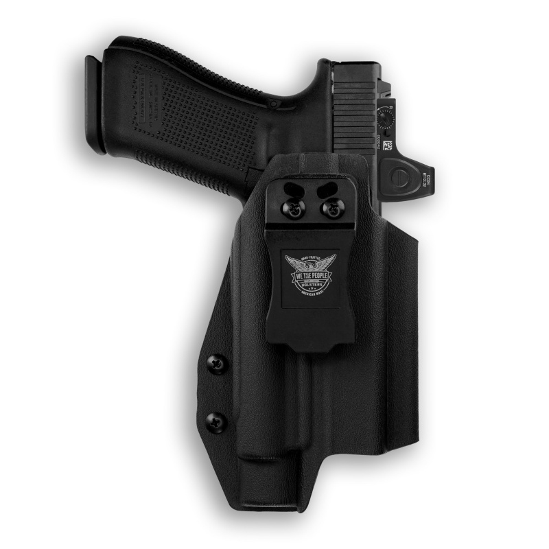 Glock 19 Mos With Olight Pl-Pro Valkyrie Light Red Dot Optic Cut Iwb Holster