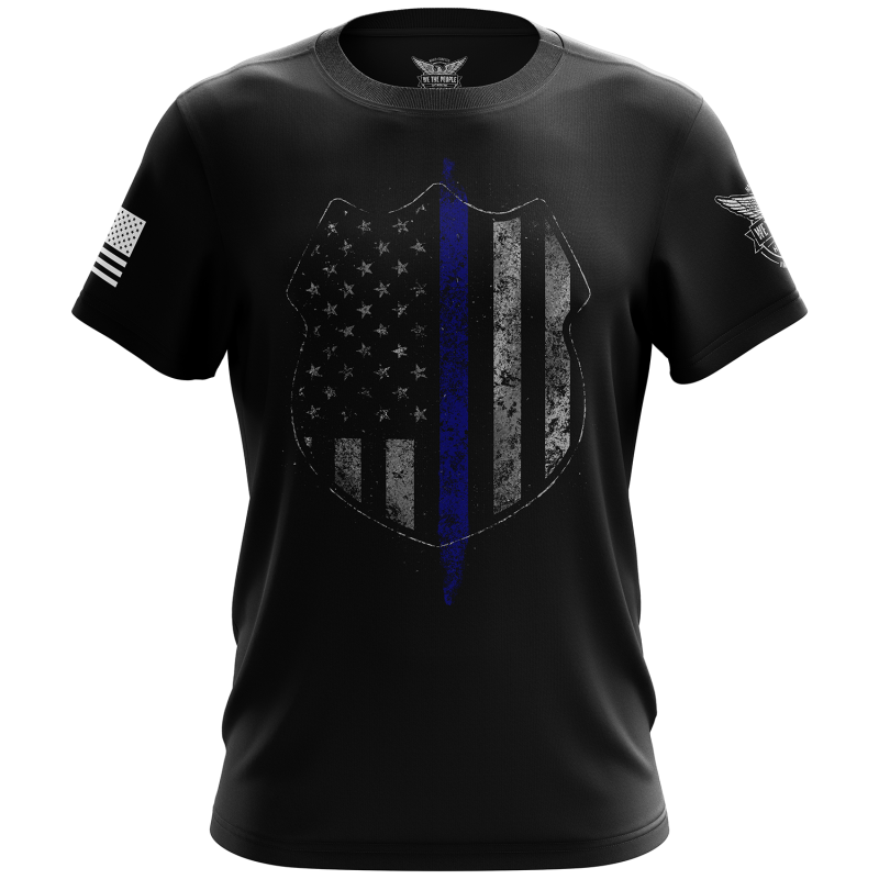 Thin Blue Line Flag Short Sleeve Shirt