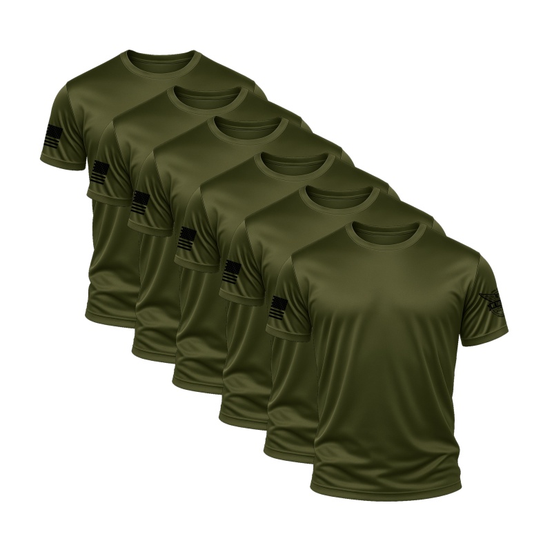 Olive Performance Shirt Bundle (6 Pack)