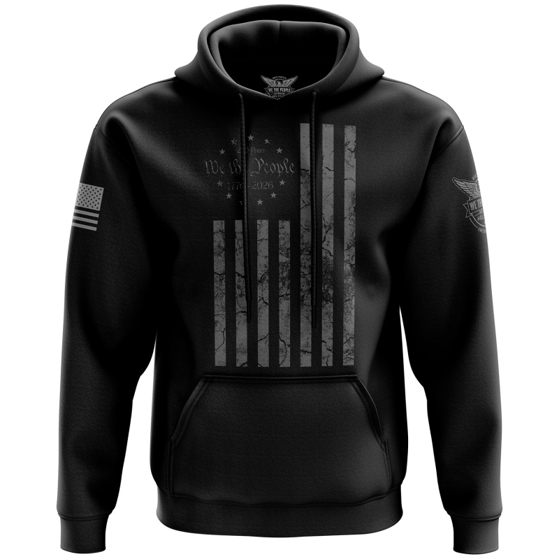 1776 Stealth Flag Hoodie
