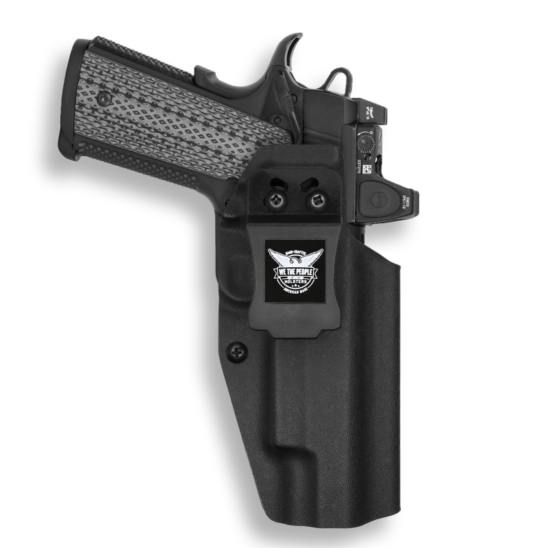 1911 5" Government 45Acp Rail Only Red Dot Optic Cut Iwb Holster