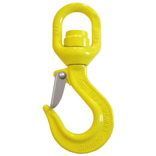 Gunnebo 1/2" Lknk 13-10 Grade 100 Swivel Hook - 15000 Lbs Wll