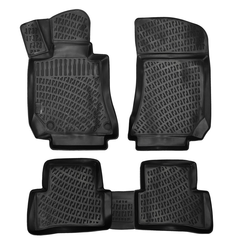 3D Rubber All Weather Floor Mat Set Compatible With Mercedes S Serie W222 2014-2019