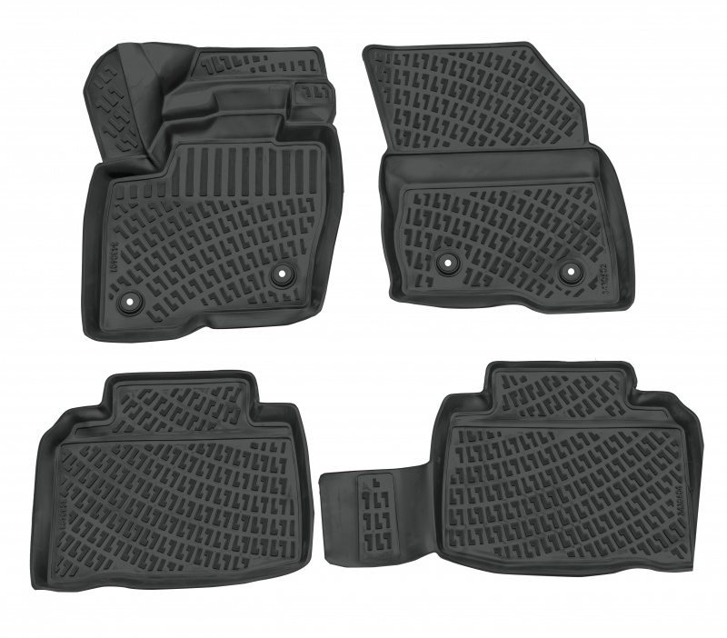 3D Rubber All Weather Floor Mat Set Compatible With Ford Edgeedge St 2015-2020