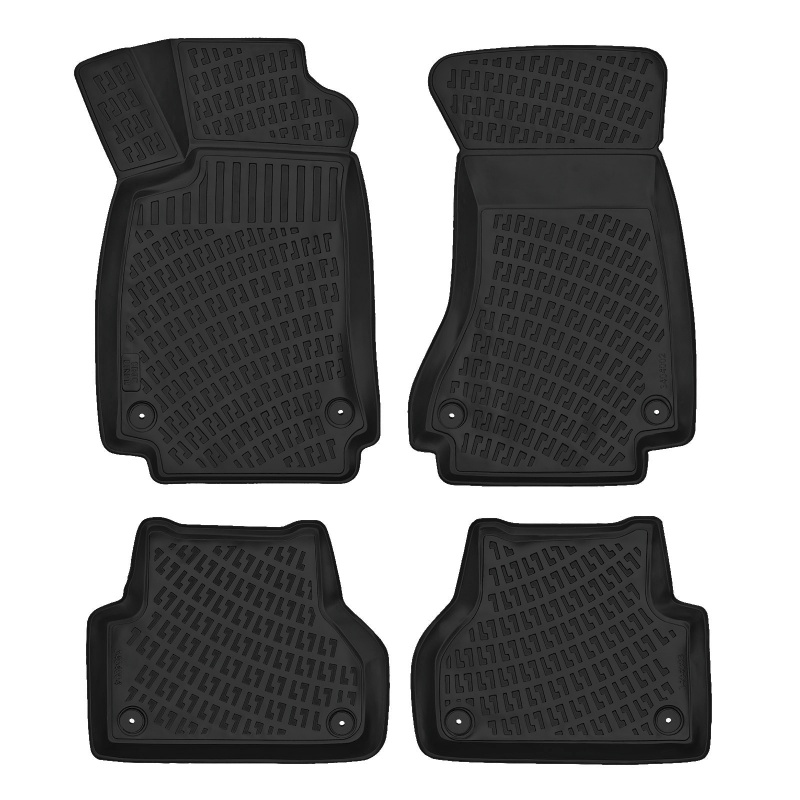 3D Rubber All Weather Floor Mat Set Compatible With Audi A5 Sportback 2018-2021