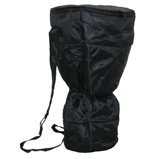 Large Waterproof Djembe Bag, Padded Black Nylon (For 10x20 Djembes)