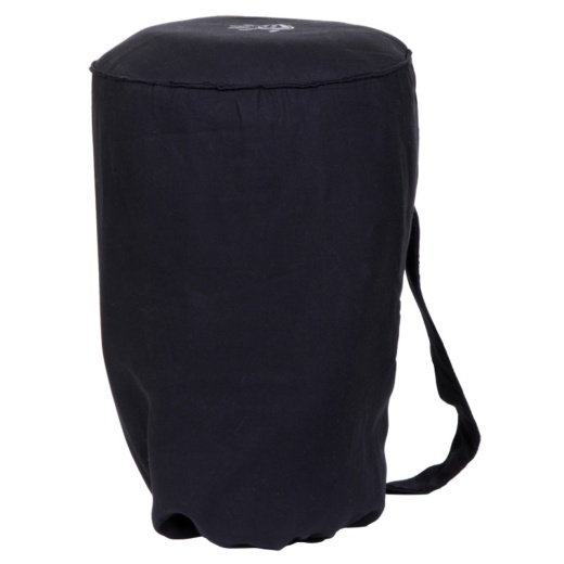 Large Djembe Tote Bag - Black Padded Cotton (For 10x20 Djembes)