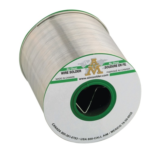 Aim Solder 14168 Solder Wire, No Clean, Lead Free, Sn100c, 1 Lb Spool - Glow Core Series
