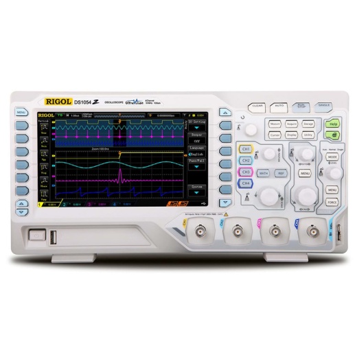 Rigol DS1054z Digital Oscilloscope, 4 Channel, 50 Mhz, 1 Gs/S, 24 Mpts, 12 Bit, Wvga, Ds1000z Series