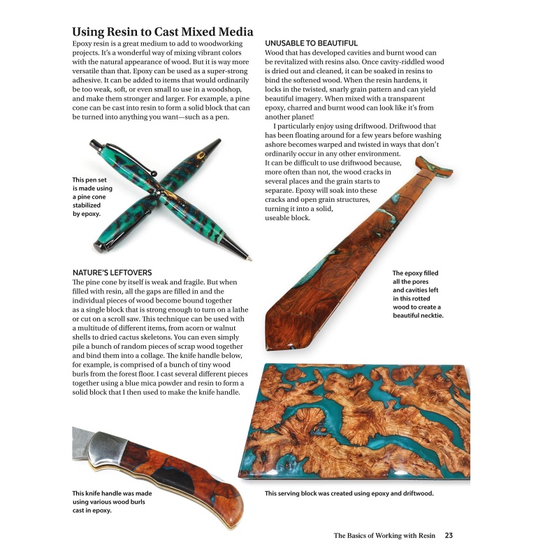 Woodworking With Resin: Tips, Techniques, And Projects Book By Clayton Meyers