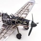 Artesania Latina® Messerschmitt Bf109g Metal & Plastic Model Aircraft Kit, 1/16 Scale