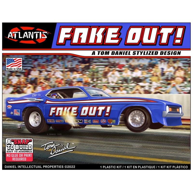 Atlantis® Tom Daniel "Fake Out Funny Car" Plastic Model Kit, 1/32 Scale