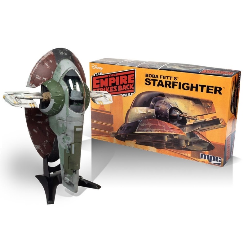 Mpc "Star Wars: The Empire Strikes Back" Boba Fett's Starfighter Plastic Model Kit, 1/85 Scale