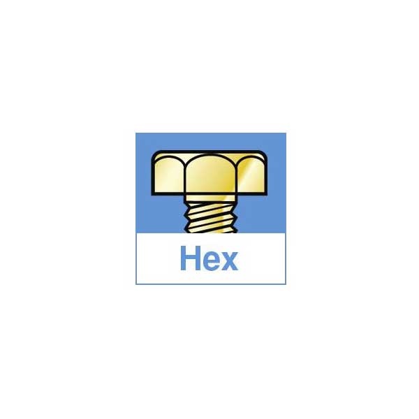 Hex Screws, Pack Of 25