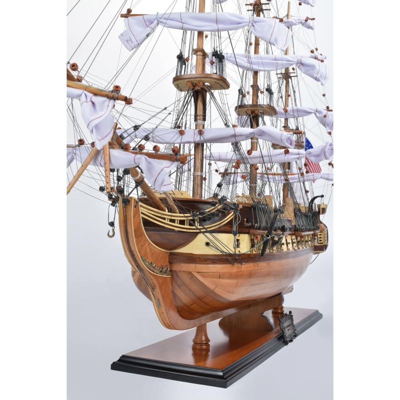 Uss Constitution Fully-Assembled Decorative Wood Model