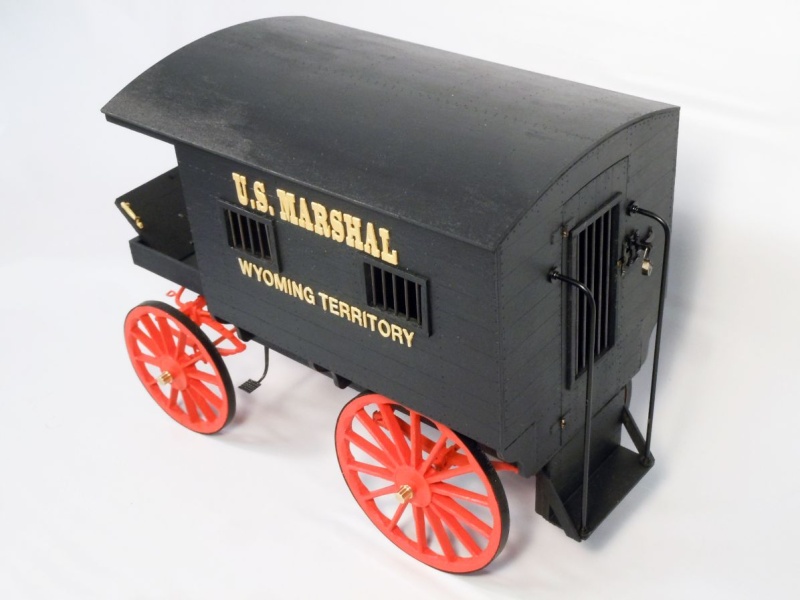 Model Trailways "Jail Wagon" Wood & Metal Kit, 1/12 Scale