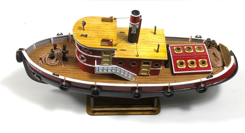 Nauticurso Mighty Mite Steam Powered Harbor Tug Boat Kit, 1/64 Scale