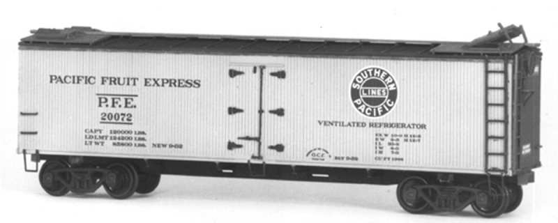 Tichy Train Group Pacific Fruit Express (Pfe) Wood Reefer Kit, Ho Scale