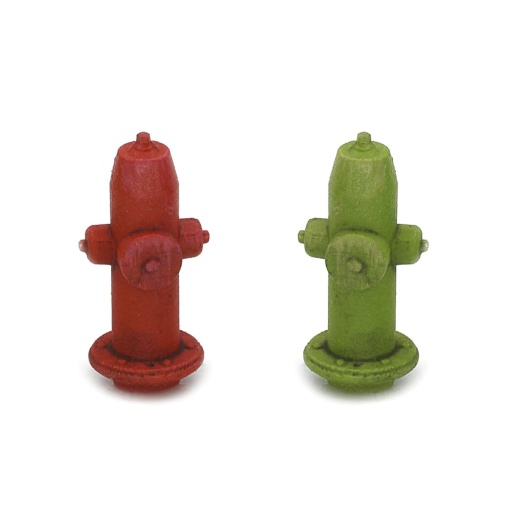 Modern Fire Hydrant, HO Scale, By SMI, Pack Of 10