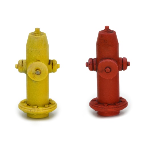 Modern Fire Hydrant, O Scale, By SMI, Pack Of 10