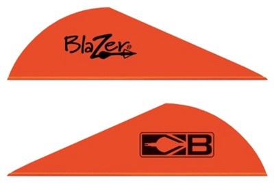 Bohning Blazer Vanes 2\" Solid Neon Red 100Pk