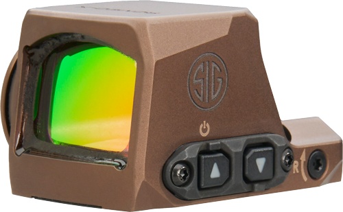 Sig RomeoX Compact Open Reflex Sight, Circle Dot, FDE