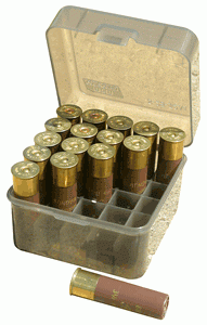 Mtm Ammo Box Shotshell 12\/10Ga 3.5\" Shells 25-Rounds Clr Smke