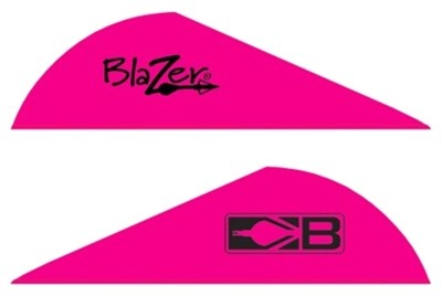 Bohning Blazer Vanes 2\" Solid Hot Pink 100Pk
