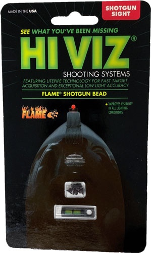 Hiviz Flame Shotgun Rib Front Sight W/Green Lightpipe