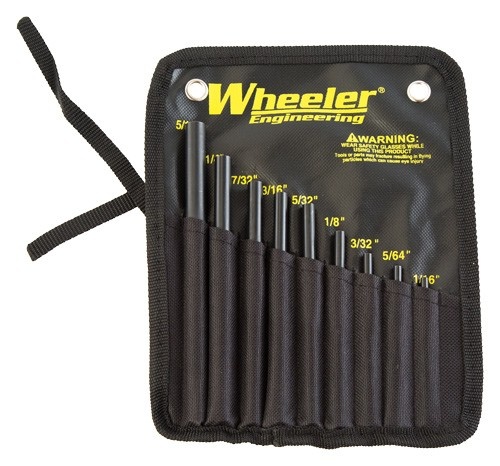Wheeler 9-Pc Roll Pin Starter Set W\/Storage Pouch
