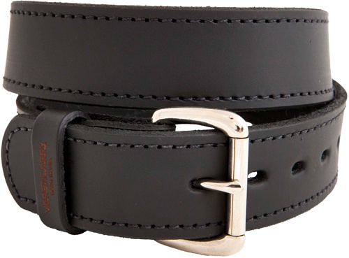 Versacarry Double Ply Leather Belt 48\"X1.5\" Heavy Duty Blk