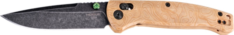 Hogue Mysto 3.4\" Able Lck Fldr Clip Point Maple Valley Wood
