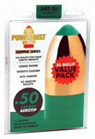 Cva Powerbelt Bullets Aero Tip 50 Caliber 245Gr 50-Count