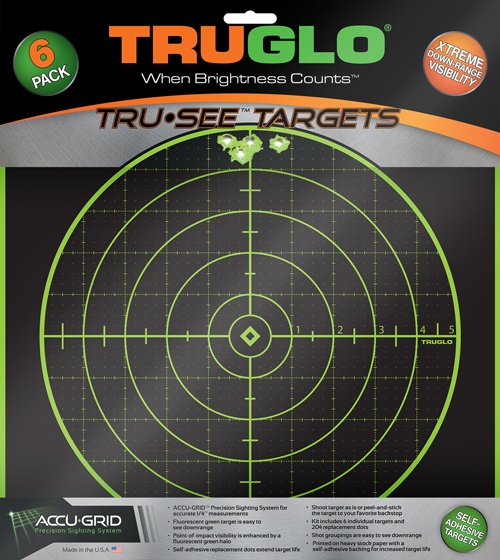 Truglo Tru-See Reactive Target 100 Yard 12\"X12\" 6-Pack