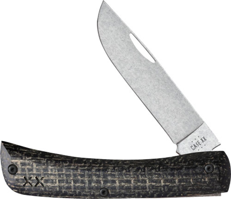 Case Knives Crossroads Series Black Burlap Lam Sod Buster Jr