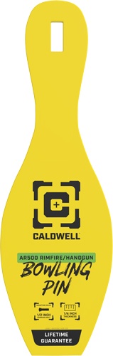 Caldwell Ar500 Rimfire Bowling Pin Target 1\/4\" Yellow