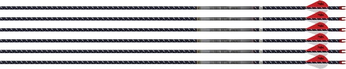 Easton Arrow 4Mm FMJ 400 6-Pack with 2" Blazer Vanes