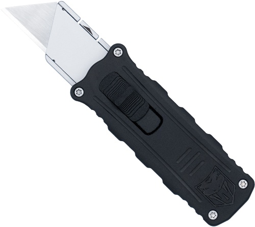 Cobratec Side Button Otf 1.75\" Black\/Silver Utility Knife
