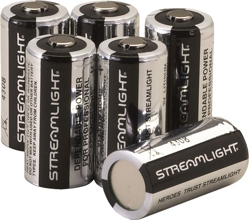 Streamlight Cr123a Batteries Lithium 6-Pack