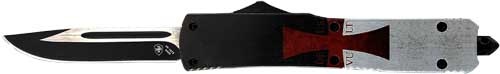 Templar Knife Slim Otf Templar Flag 3.1\" Black Drop Point