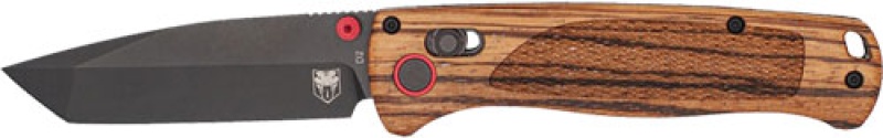 Cobratec Legacy Bar Lock 3\" Zebrawood\/Black Tanto D2 Blade