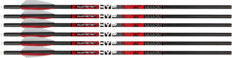 Killer Instinct Hypr-V Xbow Bolts 20\" 6-Pack
