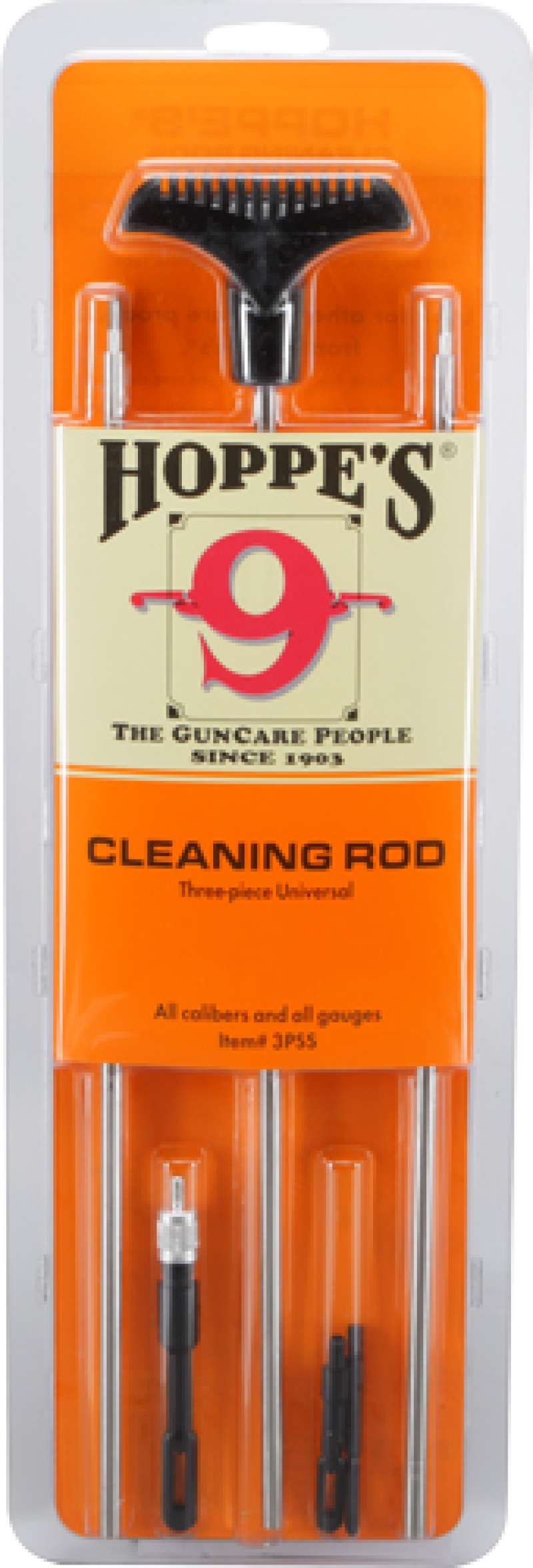 Hoppes S\/S Cleaning Rod 3-Pc Rifles And Shotguns