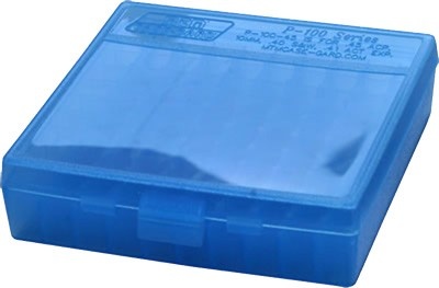 Mtm Ammo Box 22Lr 100-Rounds Clear Blue