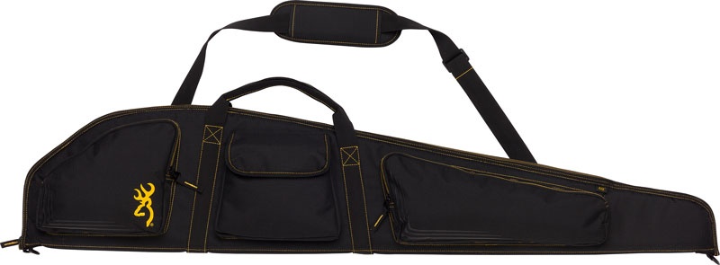 Browning Buck Mark Logo Gun Case 50\" Rifle Blk\/Gld W\/Sling