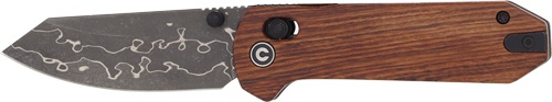 Civivi Knife Yonder 2.88\" Guibourtia Wood\/Damascus Blade